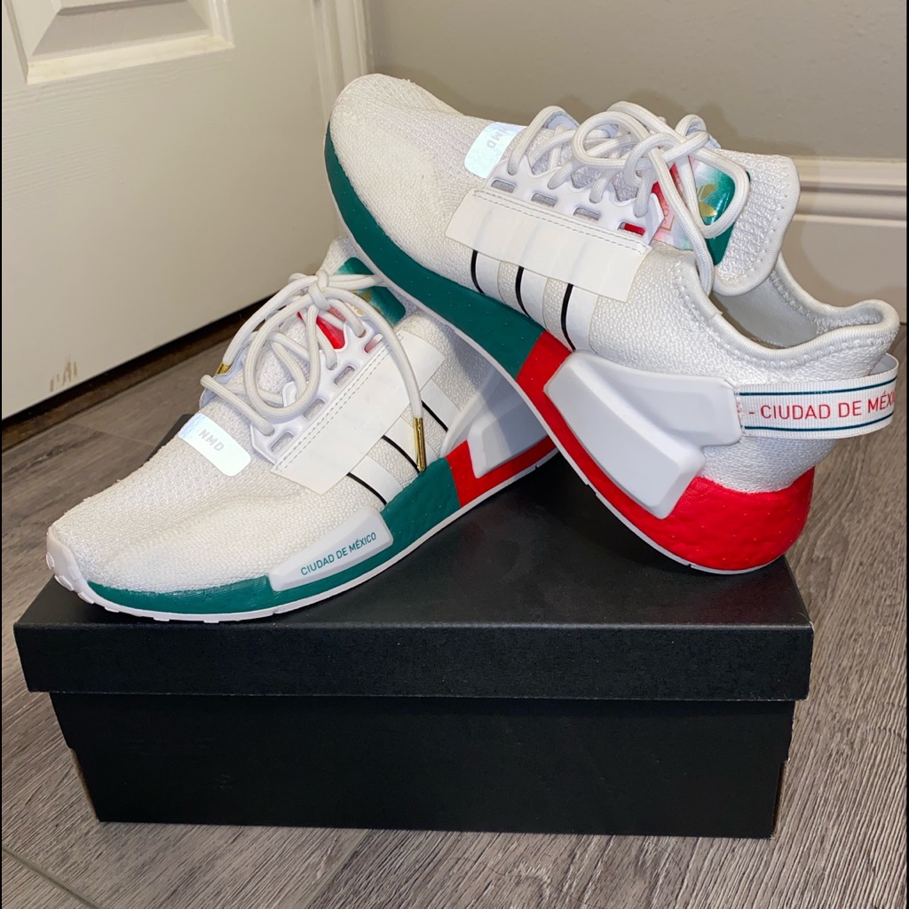 adidas gazelle silver green womens Adidas Mens HU NMD Shoes 'Aqua'  Extra Butter